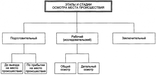 Осмотр места происшествия. Схема.