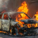 Осмотр поврежденного (уничтоженного) огнем транспортного средства